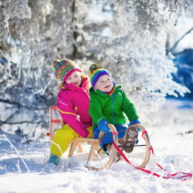 Rodeln im Familienurlaub in Ramsau